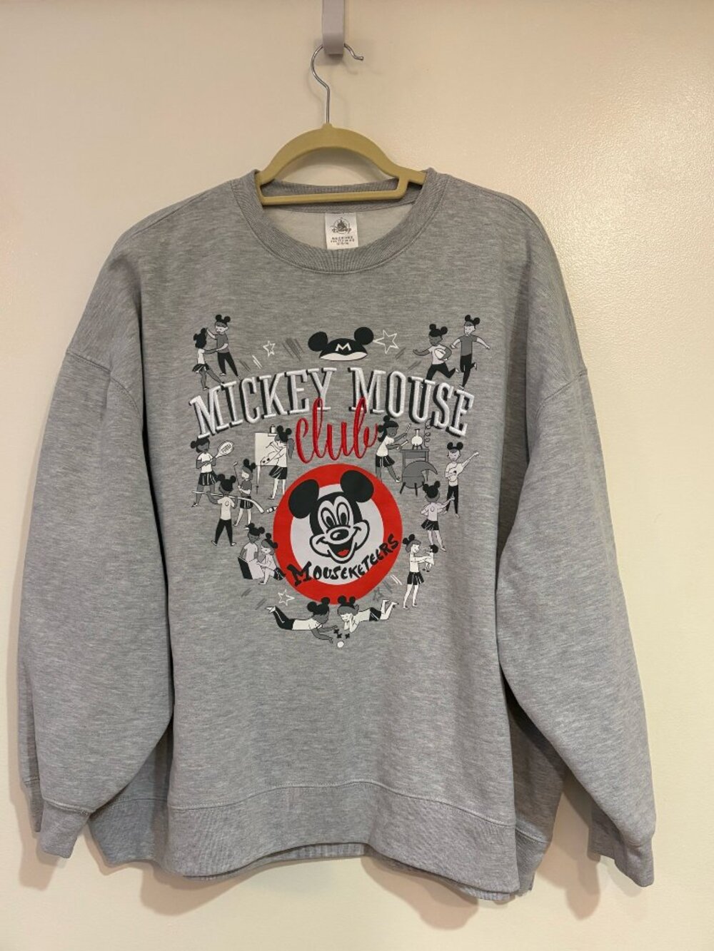 Disney Mickey Mouse Club Mouseketeer Pullover Sweatshirt, 1X